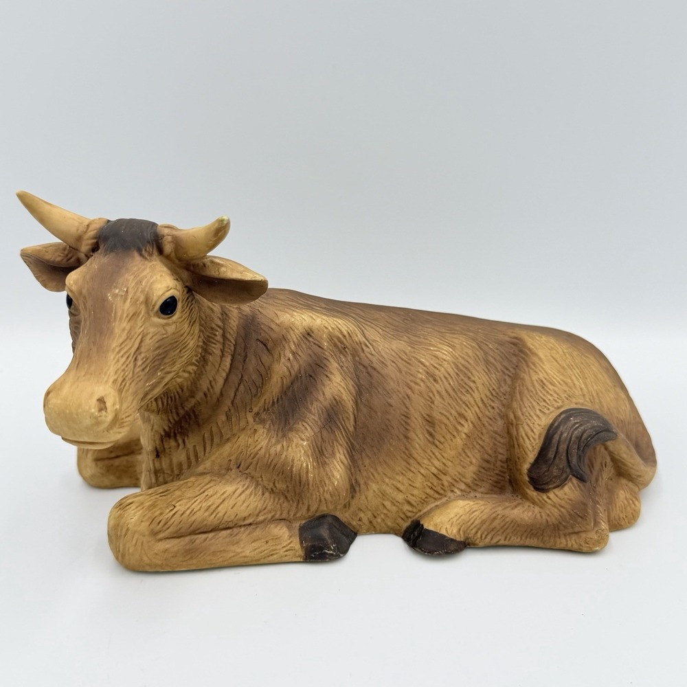 Vintage Ox Cow Nativity‎ Figurine 7.5"